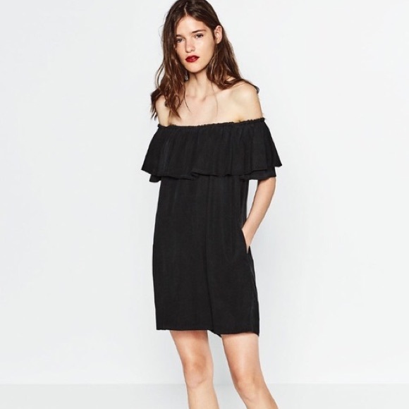 NWOT Zara Off Shoulder Dress - Picture 2 of 10